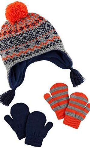 Simple Joys by Carter's baby-boys Hat and Mitten Set